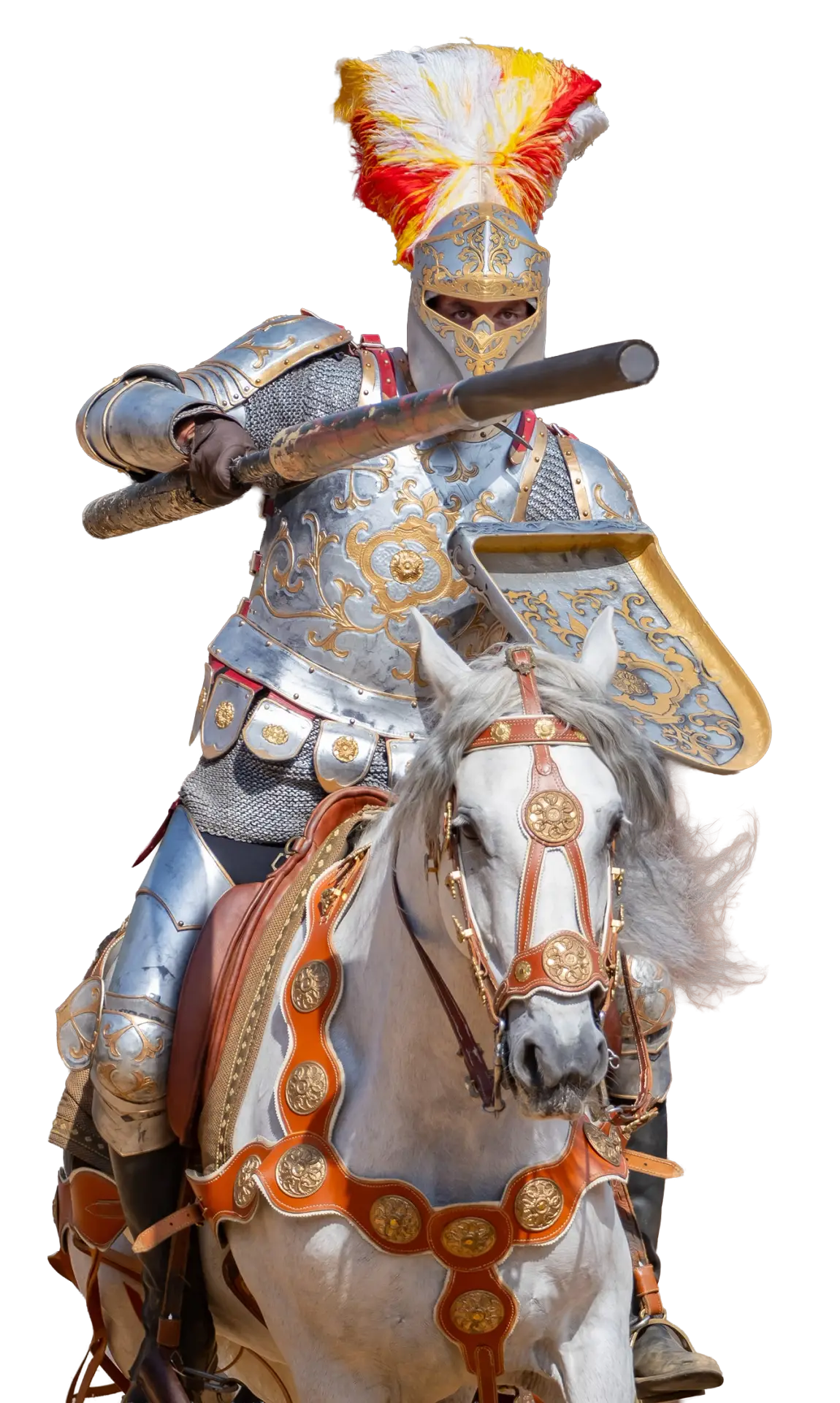 Ritter beim Lanzenkampf